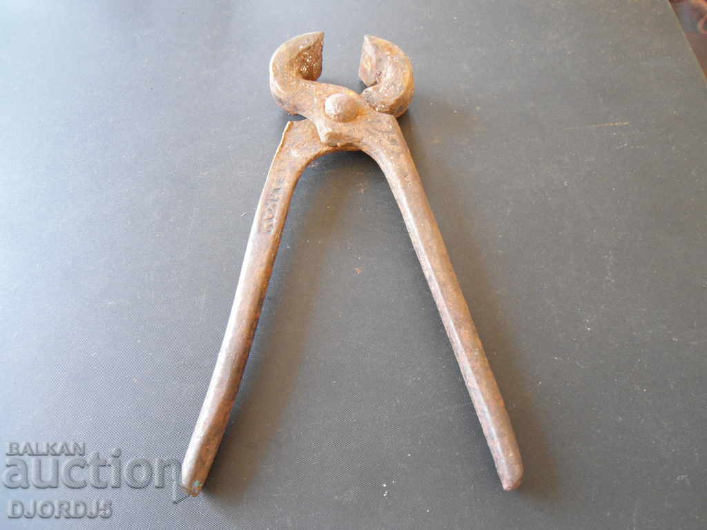 Old pliers, marking, "BALKAN" with price 2.00 BGN | € 1.02 Old pliers, marking, "BALKAN" with price 2.00 BGN | € 1.02