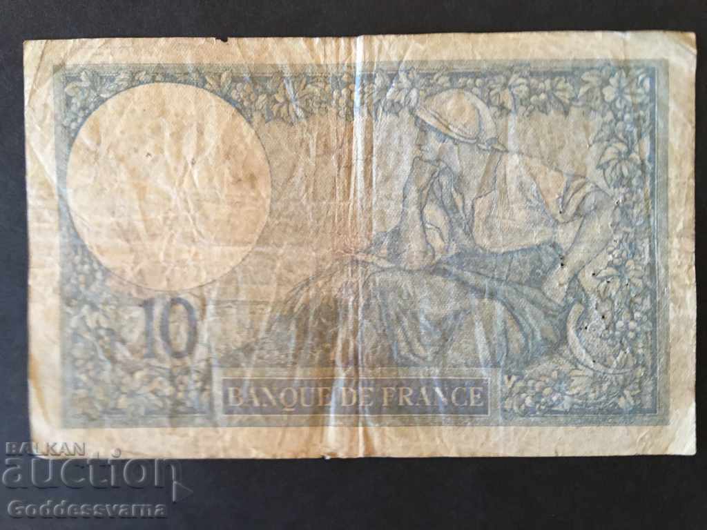 France 10 francs 1927 Pick 73d Ref 5494 with price 18.00 BGN | € 9.20 France 10 francs 1927 Pick 73d Ref 5494 with price 18.00 BGN | € 9.20