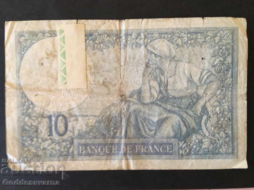 France 10 francs 1927 Pick 73d Ref 6476 with price 8.00 BGN | € 4.09 France 10 francs 1927 Pick 73d Ref 6476 with price 8.00 BGN | € 4.09