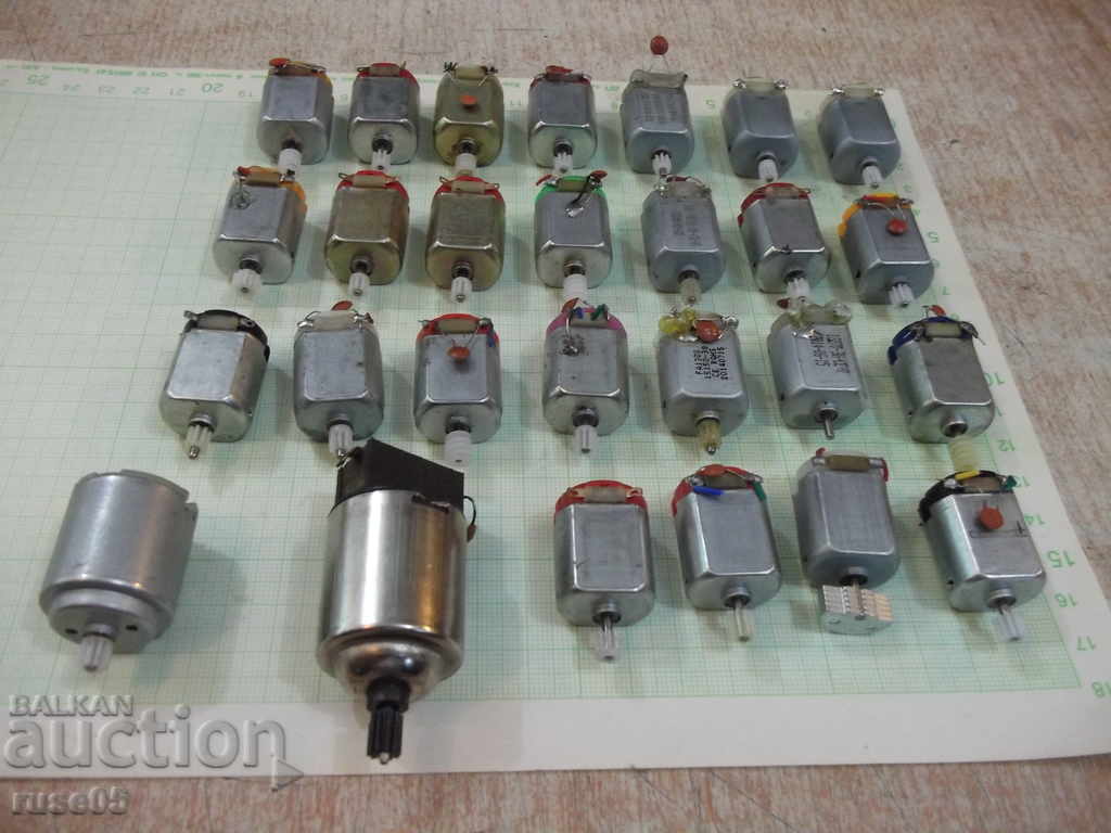 Delivery of Lot of 27 pcs. microelectric motors operating DC Delivery of Lot of 27 pcs. microelectric motors operating DC
