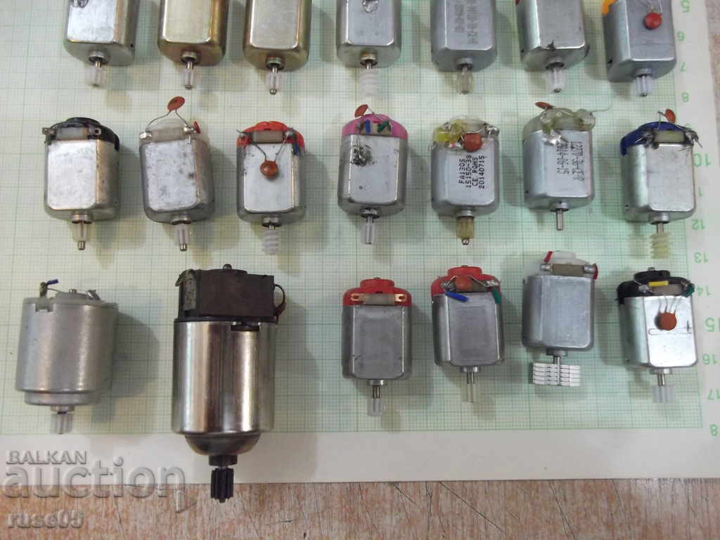 Lot of 27 pcs. microelectric motors operating DC - 6 Lot of 27 pcs. microelectric motors operating DC - 6