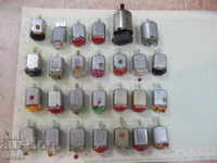 Lot of 27 pcs. microelectric motors operating DC