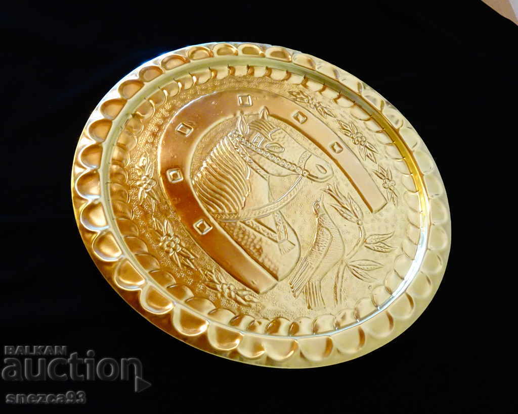 Bronze panel, plate with Horse, Horseshoe, Dove, for luck with price 59.00 BGN | € 30.17 Bronze panel, plate with Horse, Horseshoe, Dove, for luck with price 59.00 BGN | € 30.17