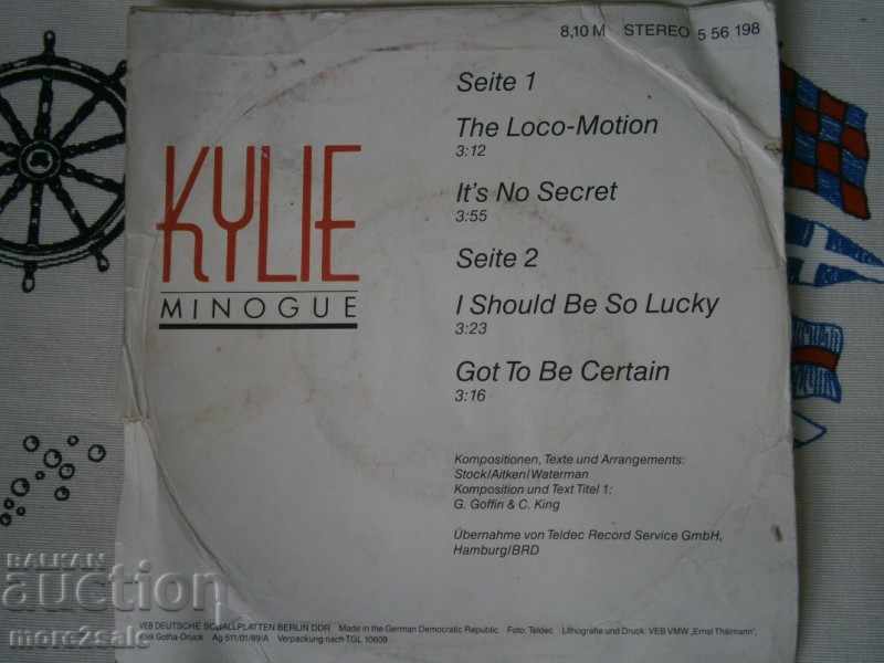 MINOGUE KYLIE - MINOGUE KIGLIE - AMIGA - PLATĂ MICĂ - 556 198 cu preț 5.00 BGN | € 2.56