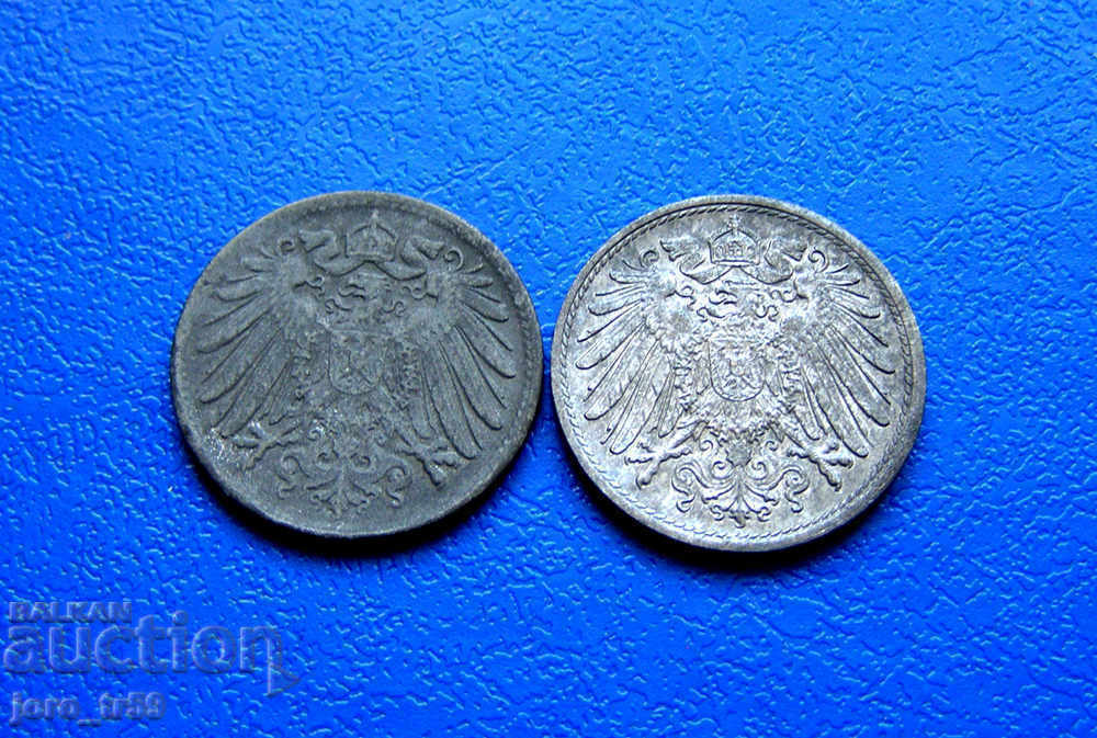 Germany - 2 pcs. 10 Pfennig /10 Pfennig/ 1920, 1921 with price 2.00 BGN | € 1.02