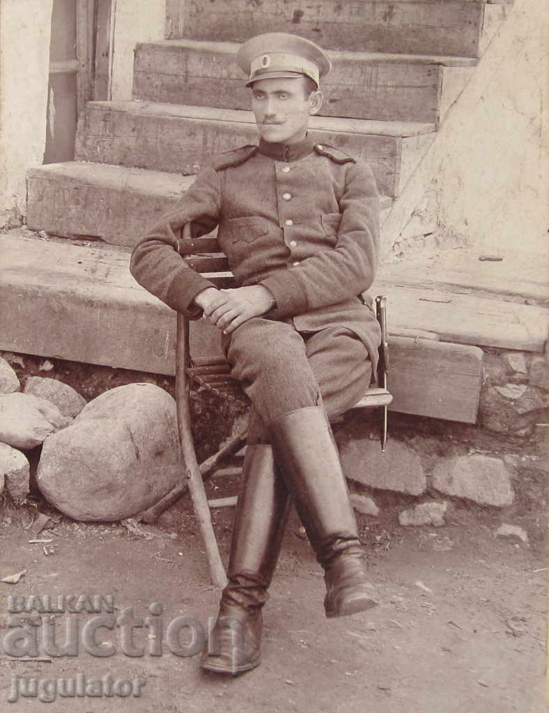 PSV military photo of a Bulgarian soldier in uniform and bayonet with price 20.00 BGN | € 10.23 PSV military photo of a Bulgarian soldier in uniform and bayonet with price 20.00 BGN | € 10.23