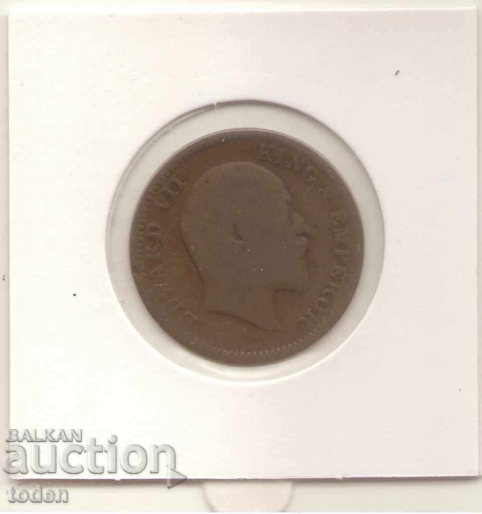 India British-1/4 Anna-1908-KM # 502-Edward VII with price 8.00 BGN | € 4.09 India British-1/4 Anna-1908-KM # 502-Edward VII with price 8.00 BGN | € 4.09
