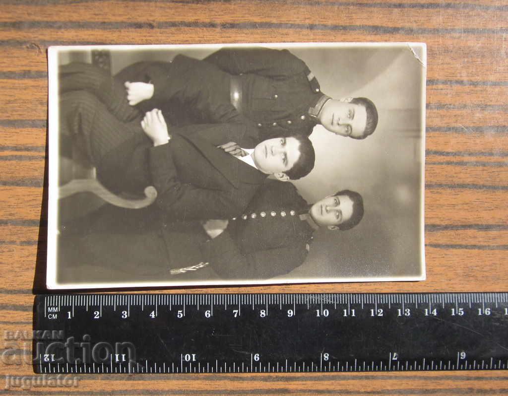 WWII Kingdom of Bulgaria military photo of Burgas sailor officers - 5 WWII Kingdom of Bulgaria military photo of Burgas sailor officers - 5