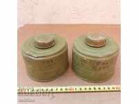 LOT OF TWO RUSSIAN GAS FILTERS WITH MARKING, NON-OPEN