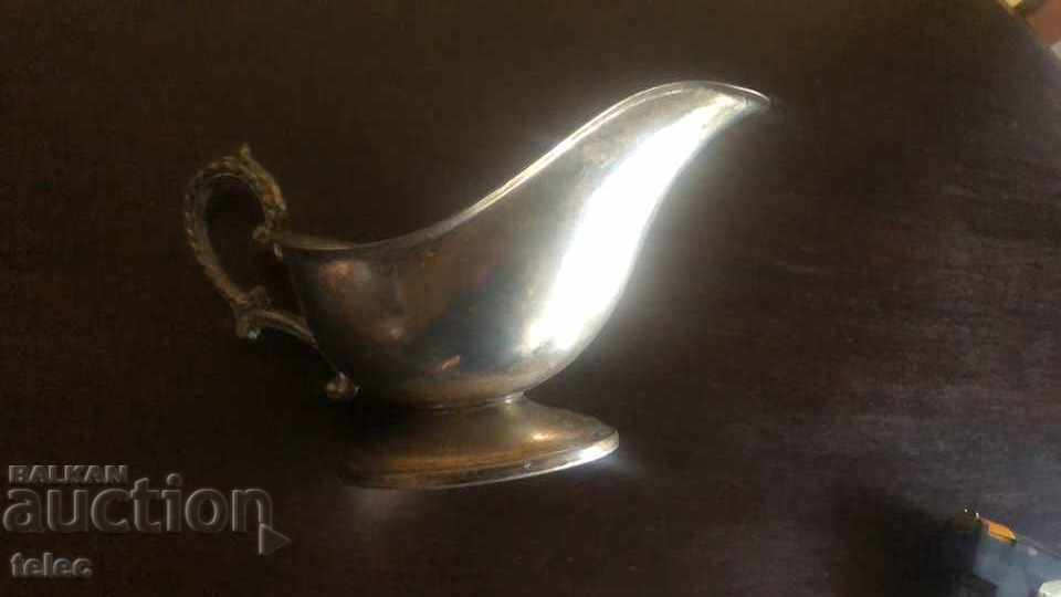 Auction Beautiful metal saucer with handle - reduced price Auction Beautiful metal saucer with handle - reduced price