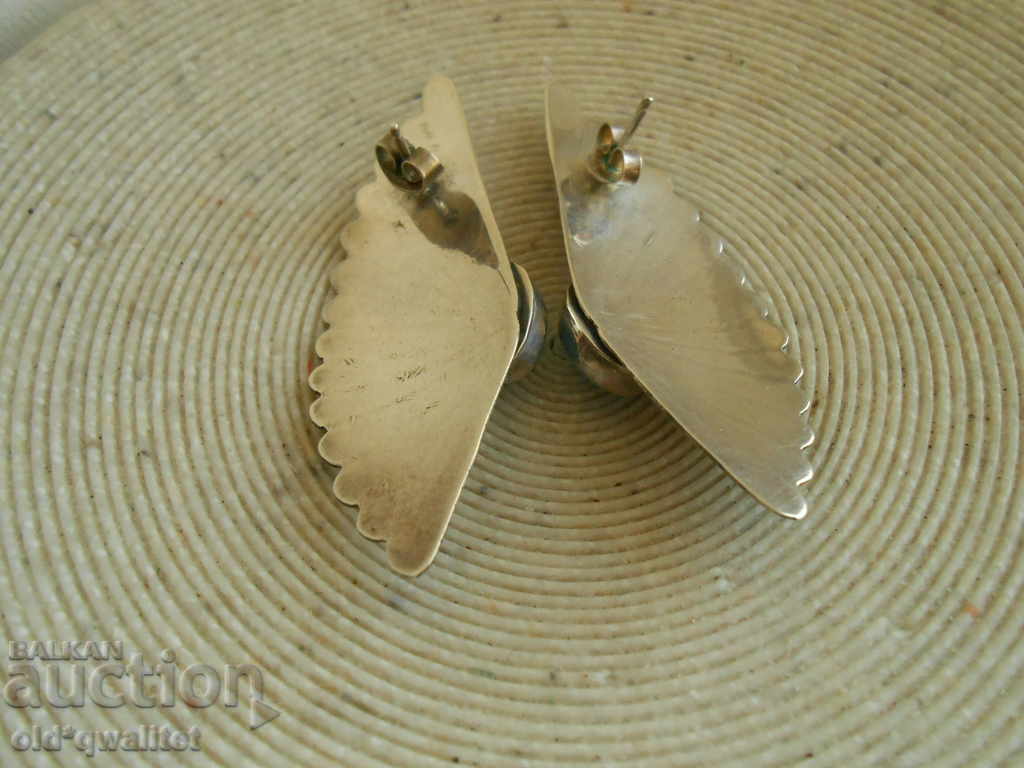 Livrarea Cercei din argint, argint 925 și turcoaz, 52 mm / 18 mm