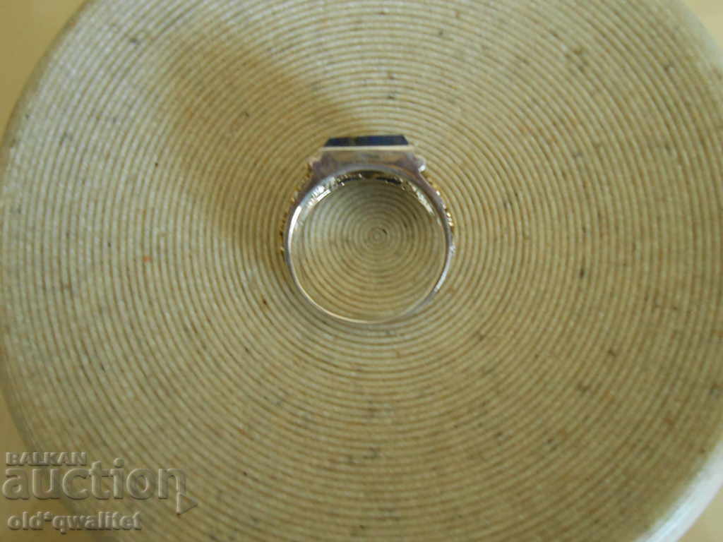 Delivery of Men's silver ring with gilding, EAGLE, Silver 925 Delivery of Men's silver ring with gilding, EAGLE, Silver 925