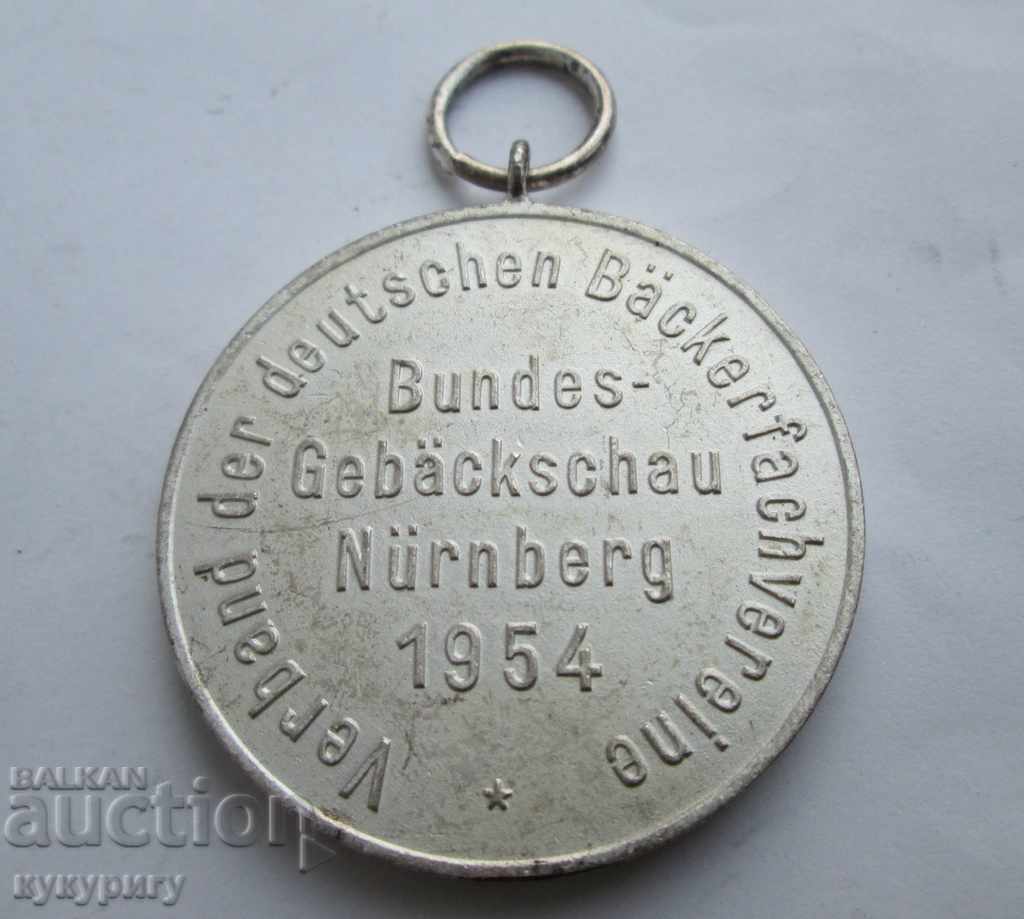 Old German medal 2nd st award baker baker with price 30.00 BGN | € 15.34