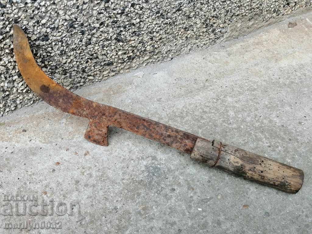 Licitație Unelte vechi cuțit de fier forjat din fier forjat Licitație Unelte vechi cuțit de fier forjat din fier forjat