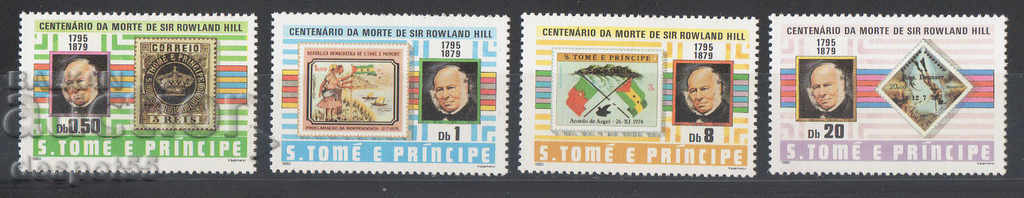1980. Σάο Τομέ και Πρίνσιπε. 100 χρόνια από το θάνατο του Sir R. Hill.