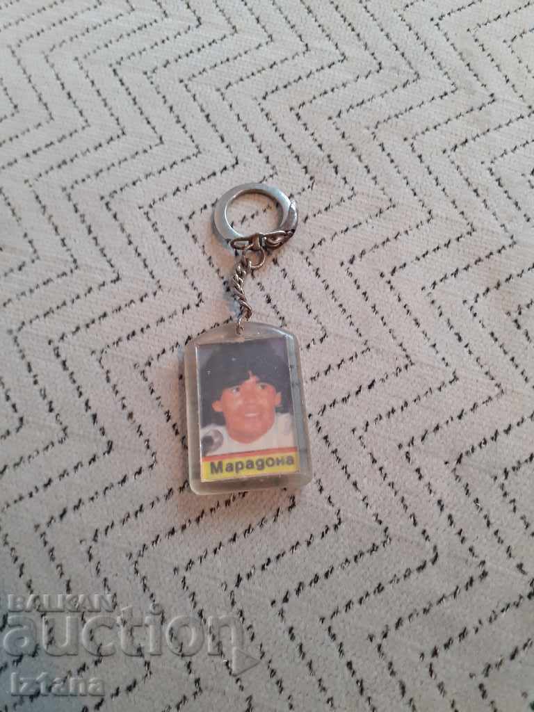 Auction Maradona Star Keychain Auction Maradona Star Keychain