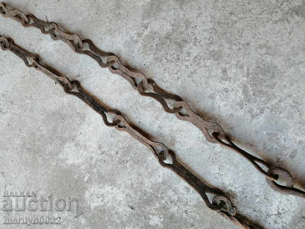 Old forged chain with hook, hearth for hearth chain hook with price 43.00 BGN | € 21.99