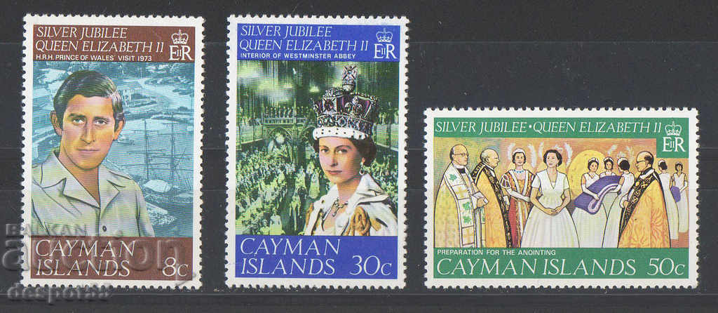 1977. Insulele Cayman. Jubileu de argint al reginei Elisabeta a II-a