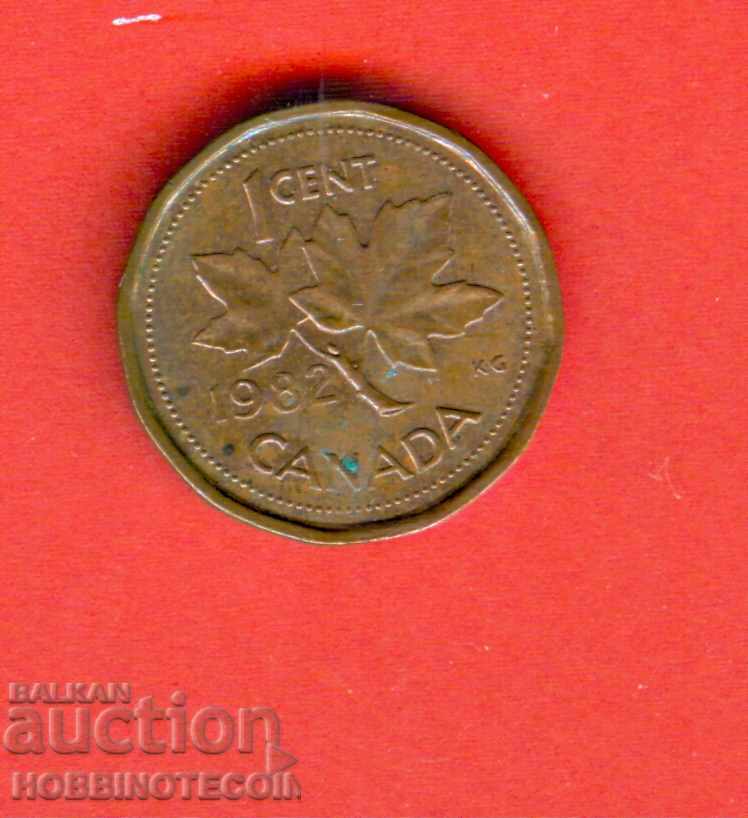 CANADA 1 cent issue - issue 1982 - QUEEN