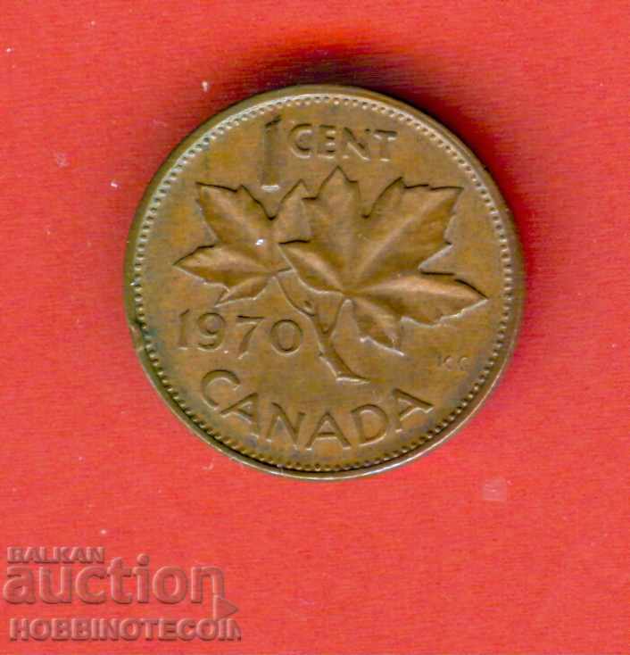 КАНАДА CANADA 1 цент емисия - issue 1970 - КРАЛИЦА