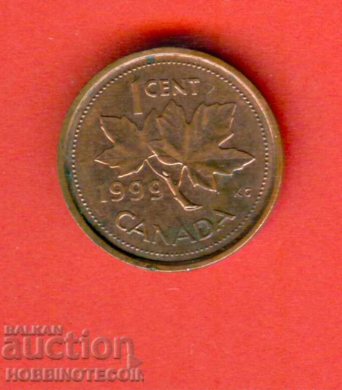 КАНАДА CANADA 1 цент емисия - issue 1999 - КРАЛИЦА