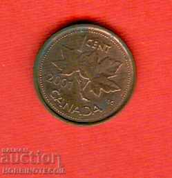 CANADA CANADA 1 cent issue - issue 2001 - THE QUEEN