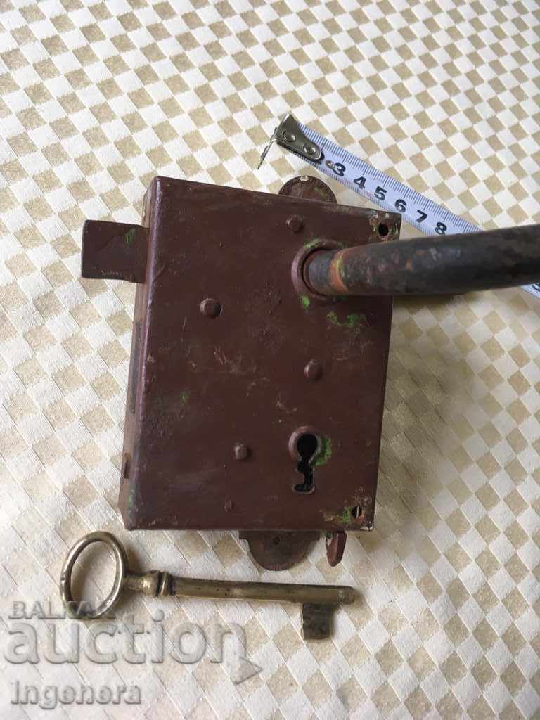 LOCK LOCK WITH DOUBLE LOCKING OLD WORKS - 7 LOCK LOCK WITH DOUBLE LOCKING OLD WORKS - 7