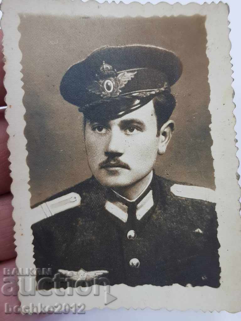 Рядка българска царска пилотска фотография WWII Борис III