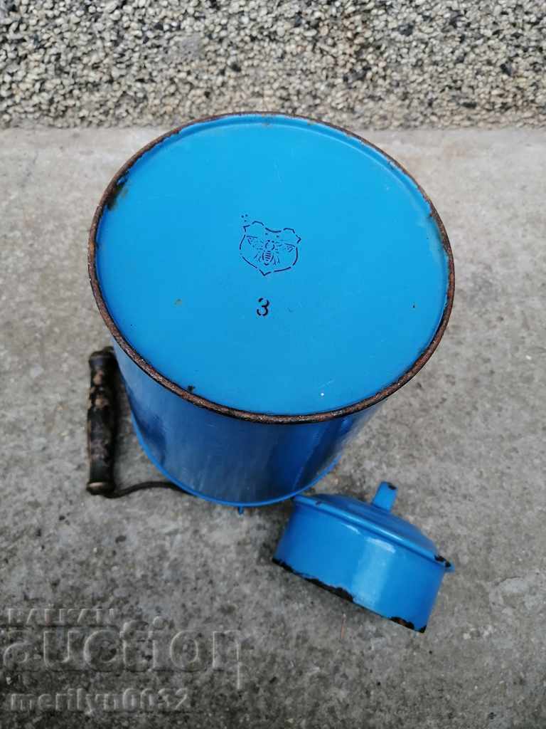 Old jug with handle, enameled dish, enamel, rubber bucket - 5 Old jug with handle, enameled dish, enamel, rubber bucket - 5
