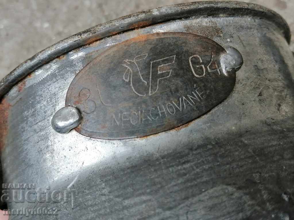 Auction Old jug with handle, milk jug bucket Auction Old jug with handle, milk jug bucket