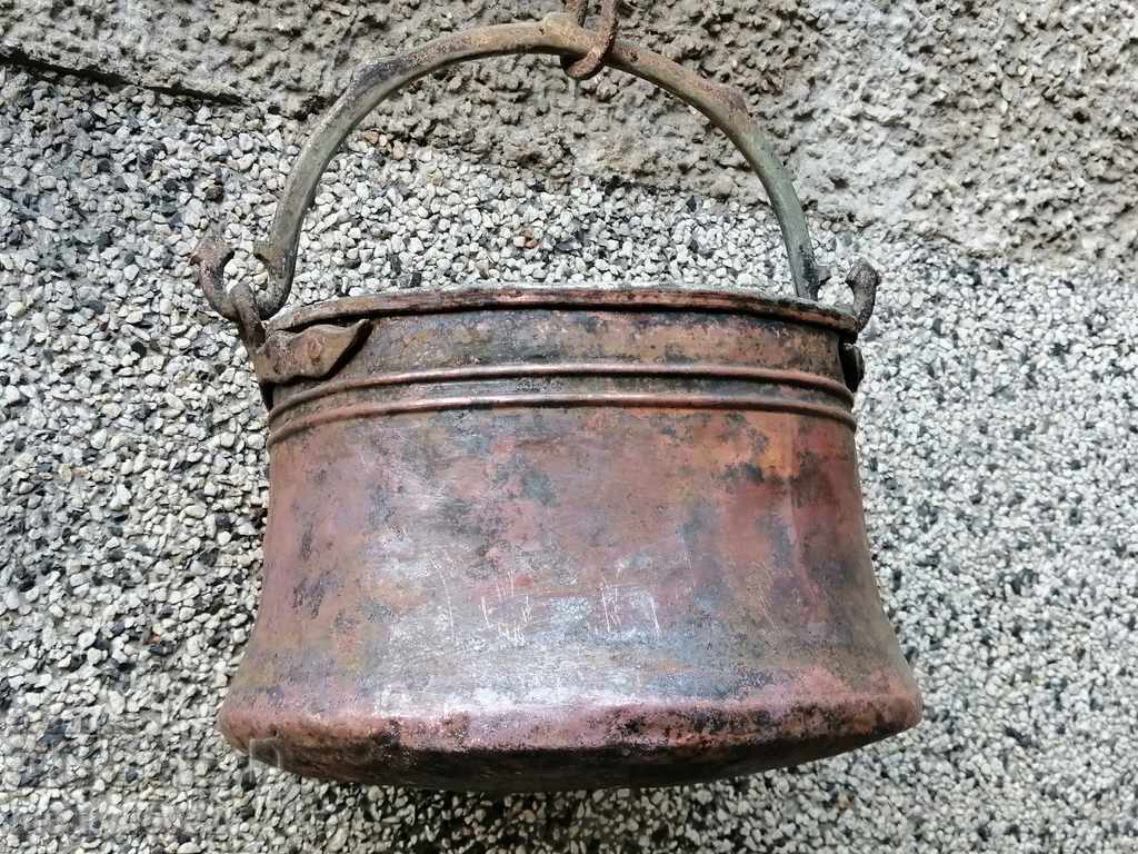 Old copper cauldron, cauldron, copper, copper - 6
