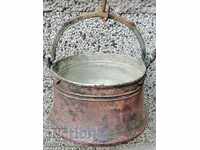 Παλιό χάλκινο καζάνι, καζάνι, χάλκινο, χάλκινο