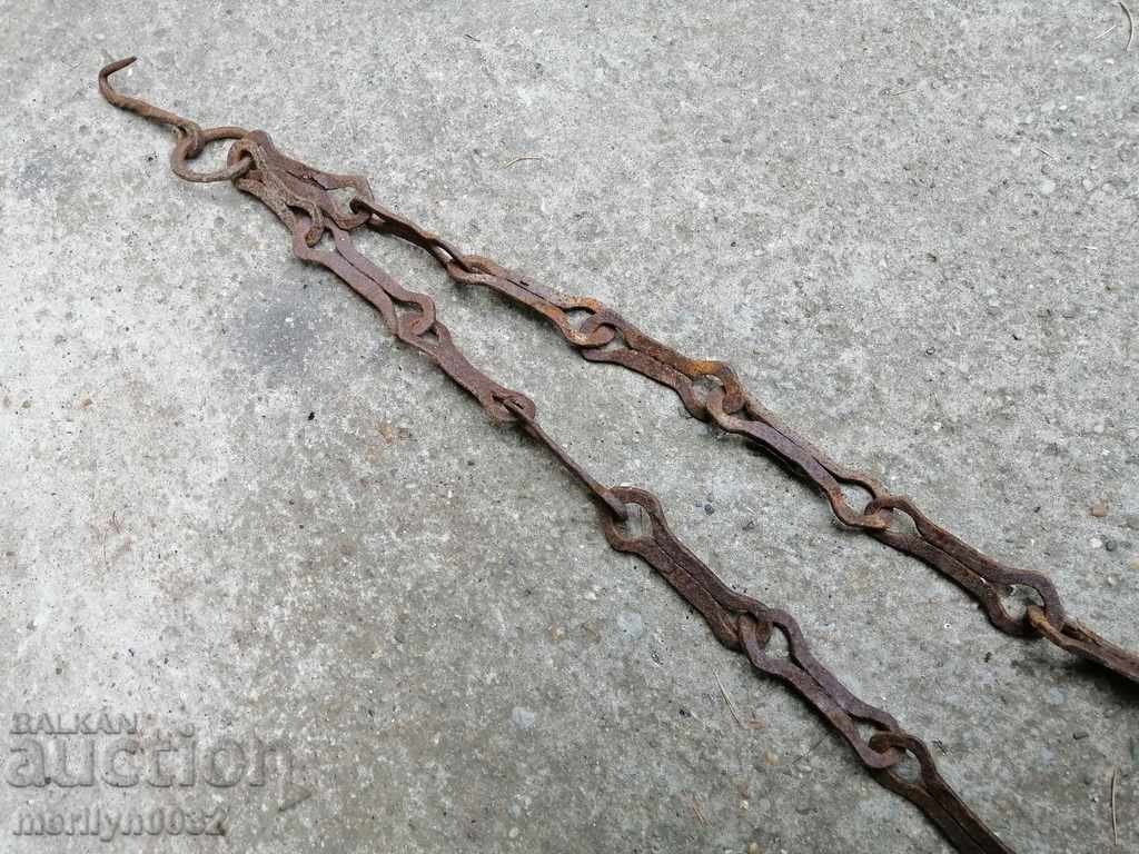 Vechiul cârlig lanț forjat, cârlige cuier lanț focar - 6 Vechiul cârlig lanț forjat, cârlige cuier lanț focar - 6