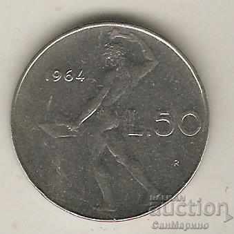 Italia + 50 liras în 1964