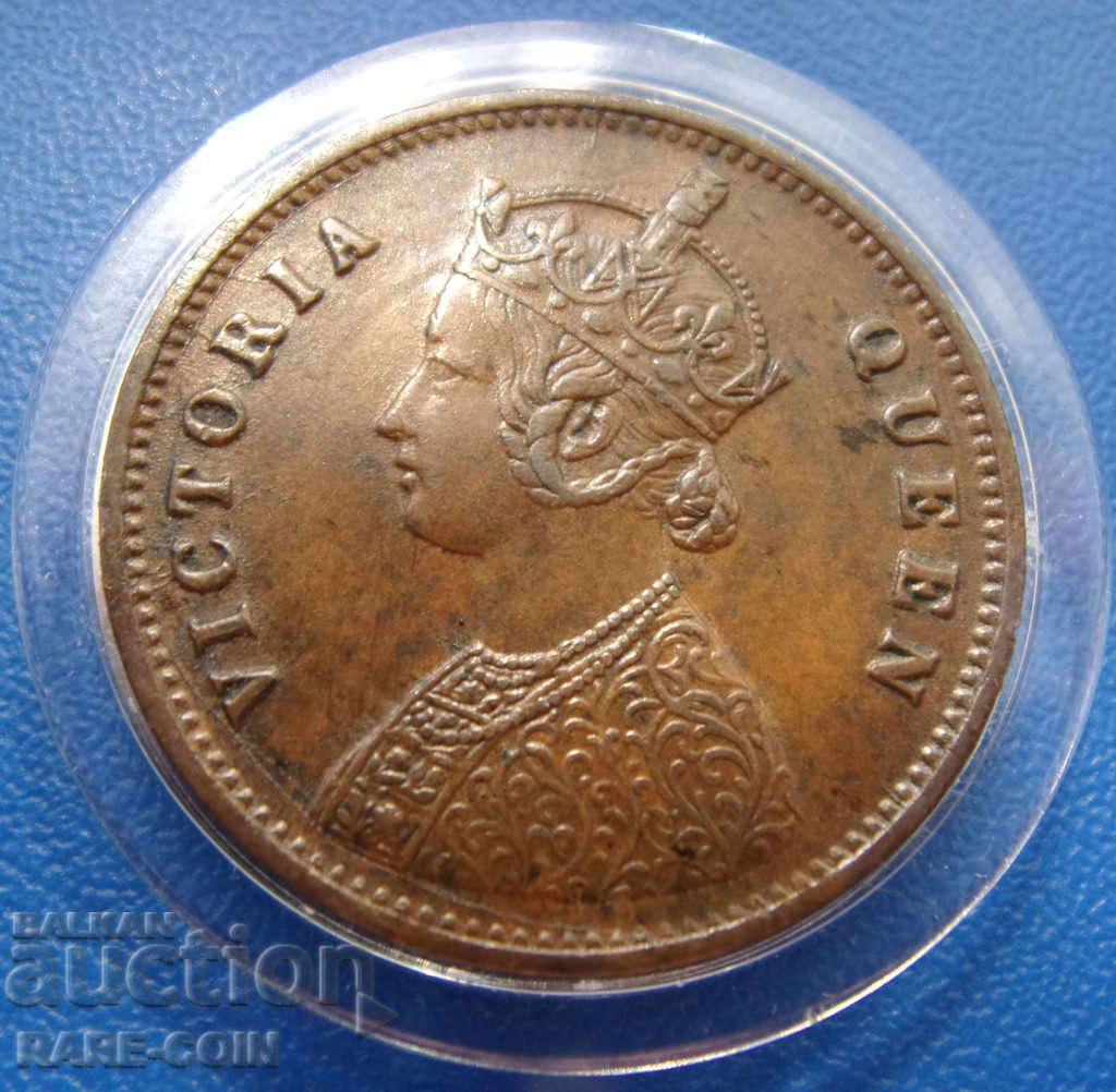 RS(22)  Британска Индия  ¼  Анна  1862 Rare с цена € 7.67 | 15.00 лв.