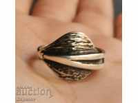 Silver 900 Ring Leaf set