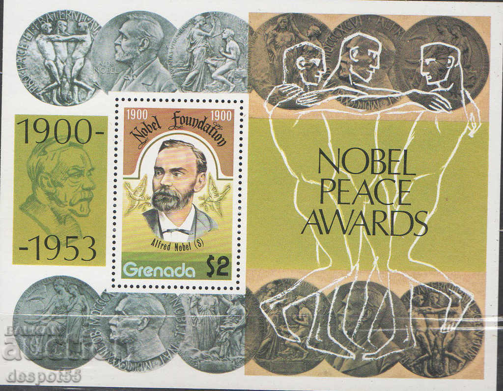 1978. Grenada. Câștigători ai Premiului Nobel. Bloc.