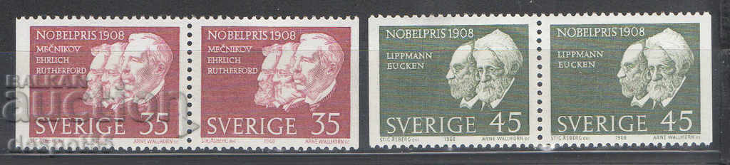 1968. Suedia. Câștigători ai Premiilor Nobel din 1908.