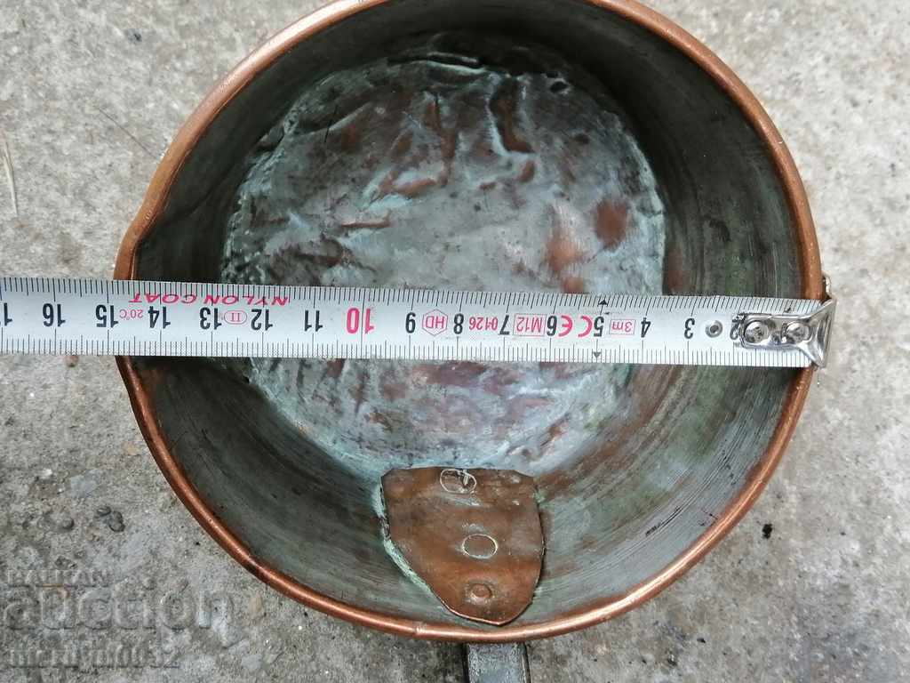 Old copper ladle, pan, baker, copper pot, jam - 5 Old copper ladle, pan, baker, copper pot, jam - 5
