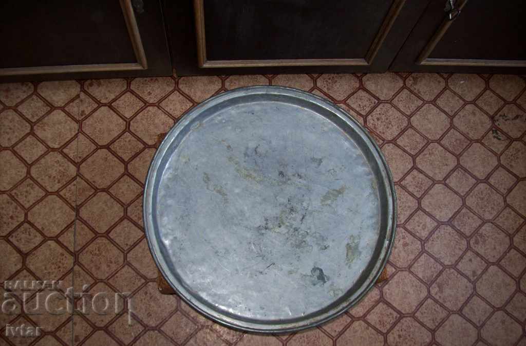 Delivery of Old copper tray, blue - 1940