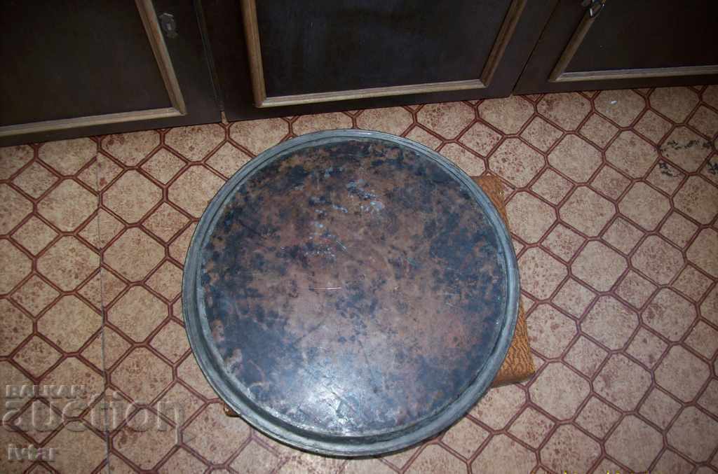 Old copper tray, blue - 1940 - 5