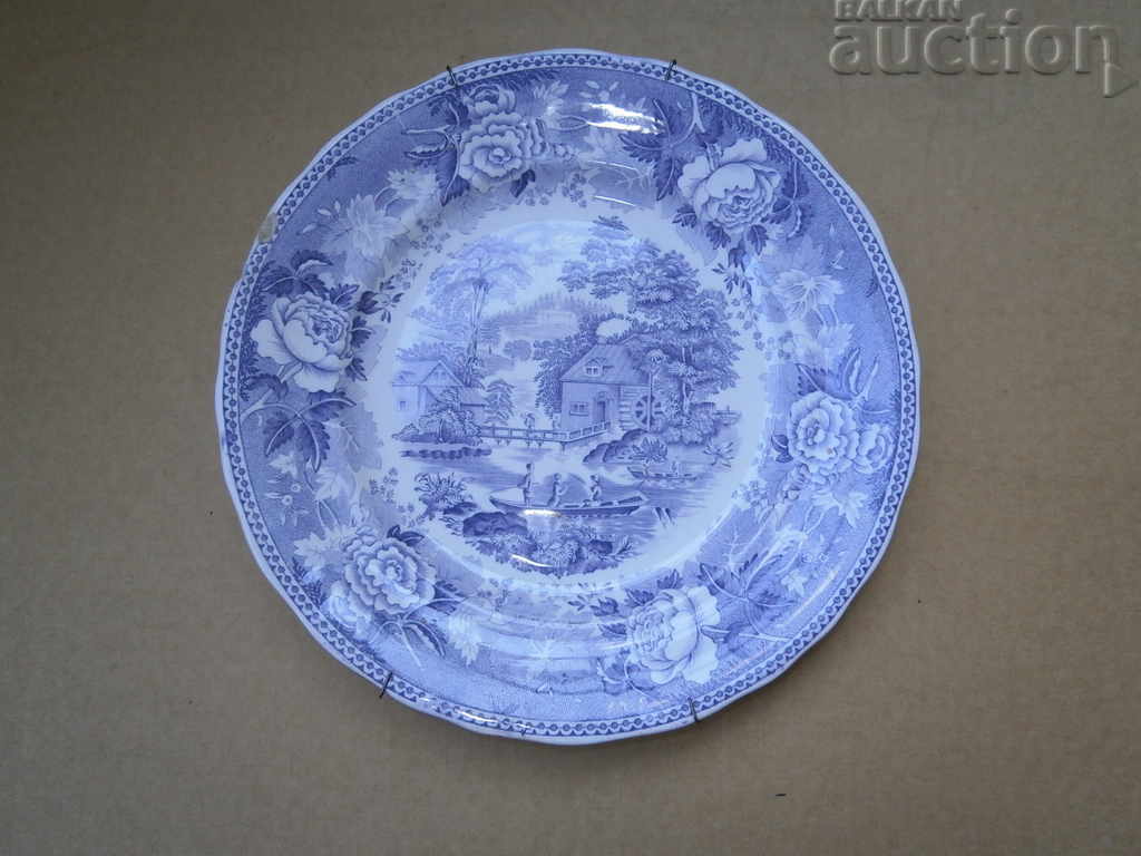 Delivery of antique porcelain plate for wall medieval plot Delivery of antique porcelain plate for wall medieval plot