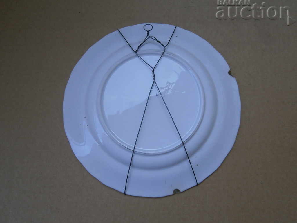 antique porcelain plate for wall medieval plot - 5 antique porcelain plate for wall medieval plot - 5