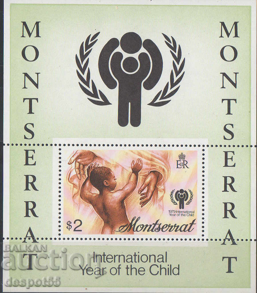 1979. Montserrat. Anul internațional al copilului. Bloc.
