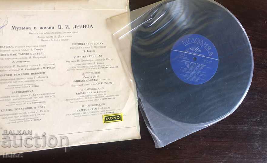 Delivery of The music in Lenin's life - the middle plate Delivery of The music in Lenin's life - the middle plate