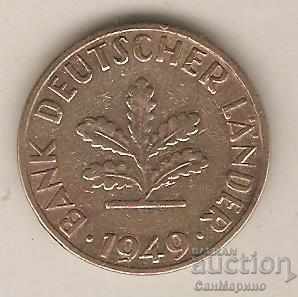 GFR 10 pfennig 1949 G with price 1.50 BGN | € 0.77 GFR 10 pfennig 1949 G with price 1.50 BGN | € 0.77