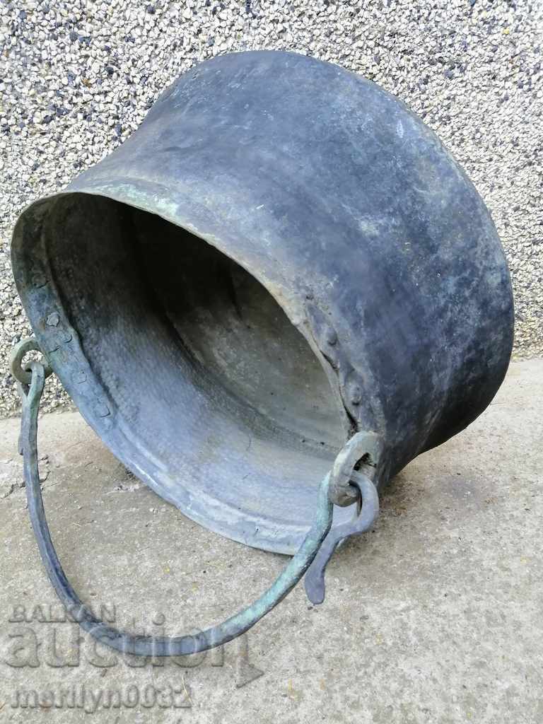 Old harania, copper vessel, large cauldron, copper, dustpan - 7 Old harania, copper vessel, large cauldron, copper, dustpan - 7