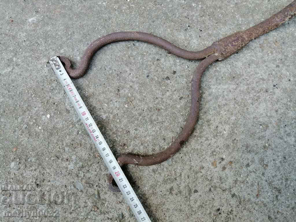 Old forged stall forged iron crotch primitive - 6 Old forged stall forged iron crotch primitive - 6