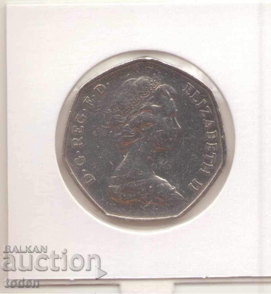 Ηνωμένο Βασίλειο-50 Pence-1973-KM# 918-Είσοδος στην ΕΟΚ με τιμή € 1.53 | 2.99 BGN