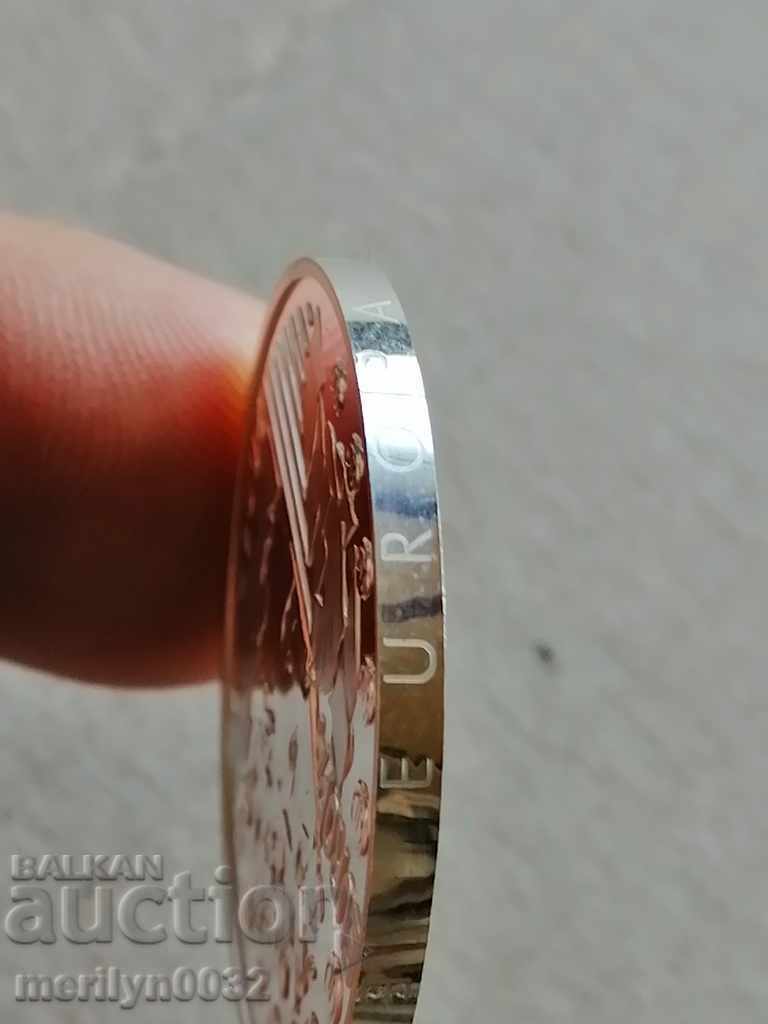 Delivery of Jubilee silver coin with box Euro Union 2001 silver